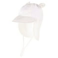 thumbnail image 1 of Sopiago Baby Sun Hat with Neck Flap UPF 50+ Adjustable Toddler Boy Girl Summer Beach Hat with Bear Ear for Traveling Swim Hat White,6-12 Months, 1 of 3