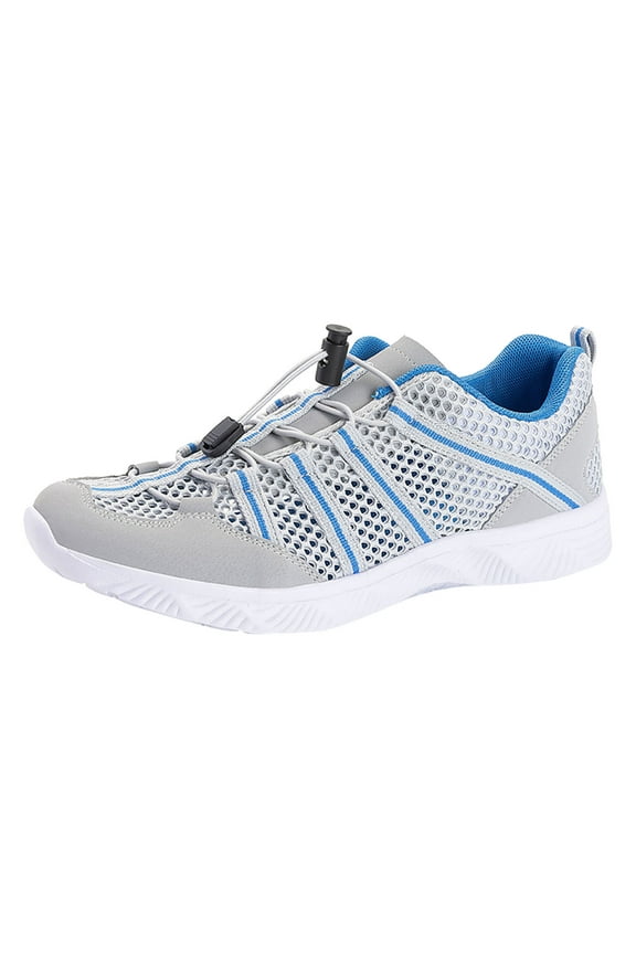 Barefoot Shoes Men's Lightweight Athletic Sneakers Slip on Shoes Distance Running Shoes Gray,42