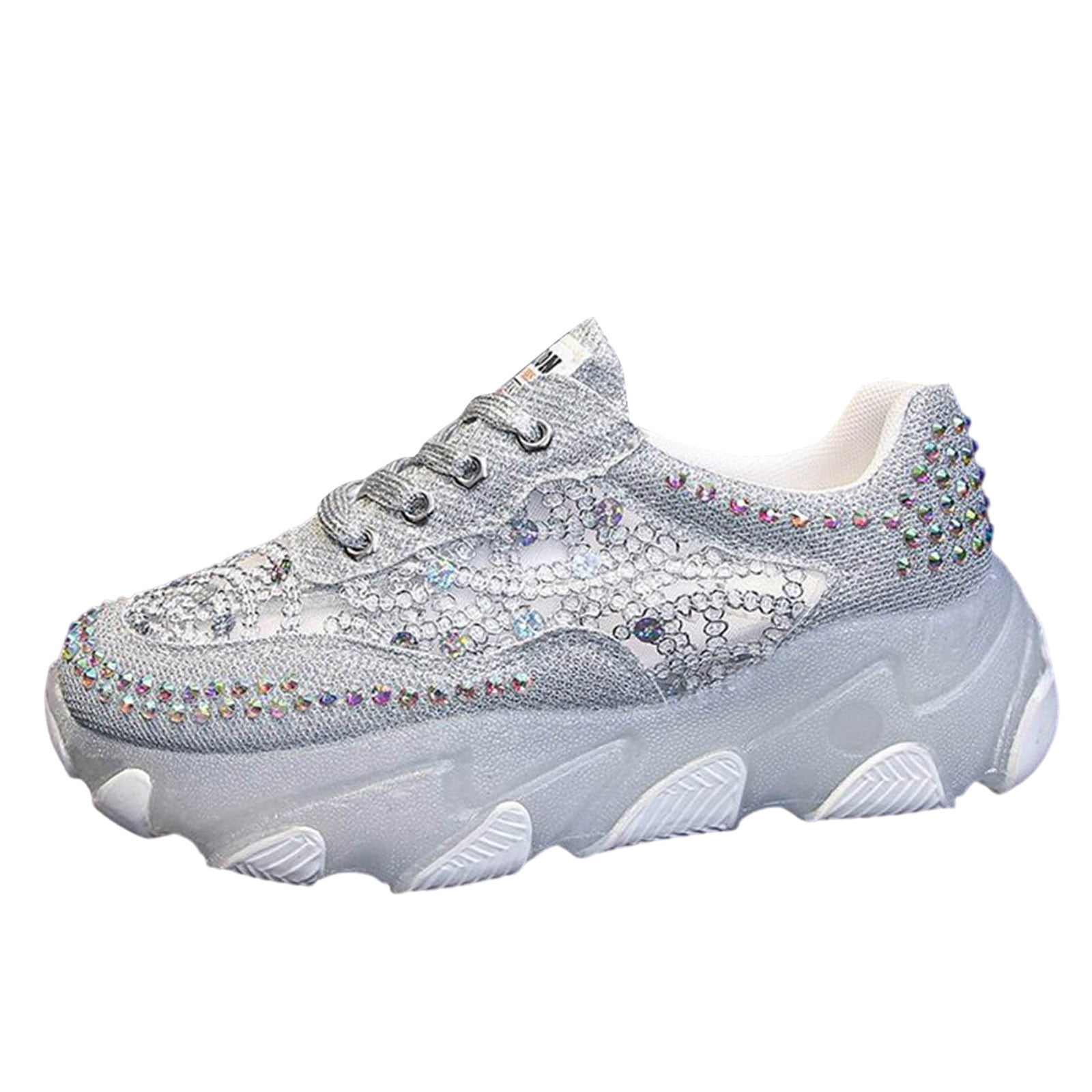 Basketball Shoes Fashion Walking Womens Sneakers Casual Lightweight Tennis Shoes White,40