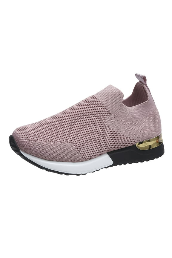 Basketball Shoes Women's Slip-On Colorblocked Athletic Sneakers Pink,41