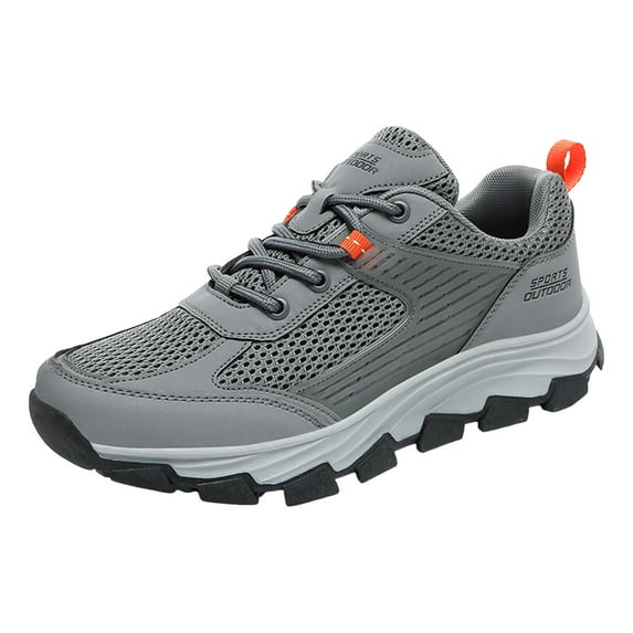 Sopiago Bowling Shoes Men Shoes for Men Comfortable Walking Casual Shoes Breathable Gym Shoes Lightweight Athletic Sneakers for Men Gray,46