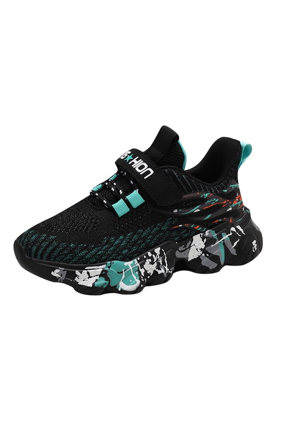 Boy Sneakers Lightweight Breathable Sport Running Shoes for Kids Blue (Little kid/Big kid),2.5
