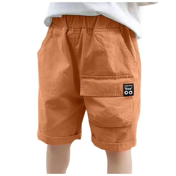 Sopiago Boys Cargo Shorts Outdoor Quick Dry Hiking Shorts Toddler Boy Lightweight Athletic Short with Pockets Red,3-4 Years