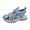 thumbnail image 1 of Sopiago Boys' Girls' Sandals Kids Summer Outdoor Beach Sports Closed-Toe Sandals Sky Blue,3.5 (Little Kid/Big Kid), 1 of 6