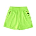 thumbnail image 1 of Sopiago Boys Shorts Casual Classic Fit Drawstring Sports Shorts for Boys Summer Beach Twill Shorts with Zipper Pockets (Green,8-9 Years), 1 of 3