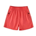 thumbnail image 1 of Sopiago Boys Shorts Lightweight Athletic Running Shorts Quick Dry Workout Shorts for Gym Shorts Hiking with Zipper Pockets (Watermelon Red,12-13 Years), 1 of 3