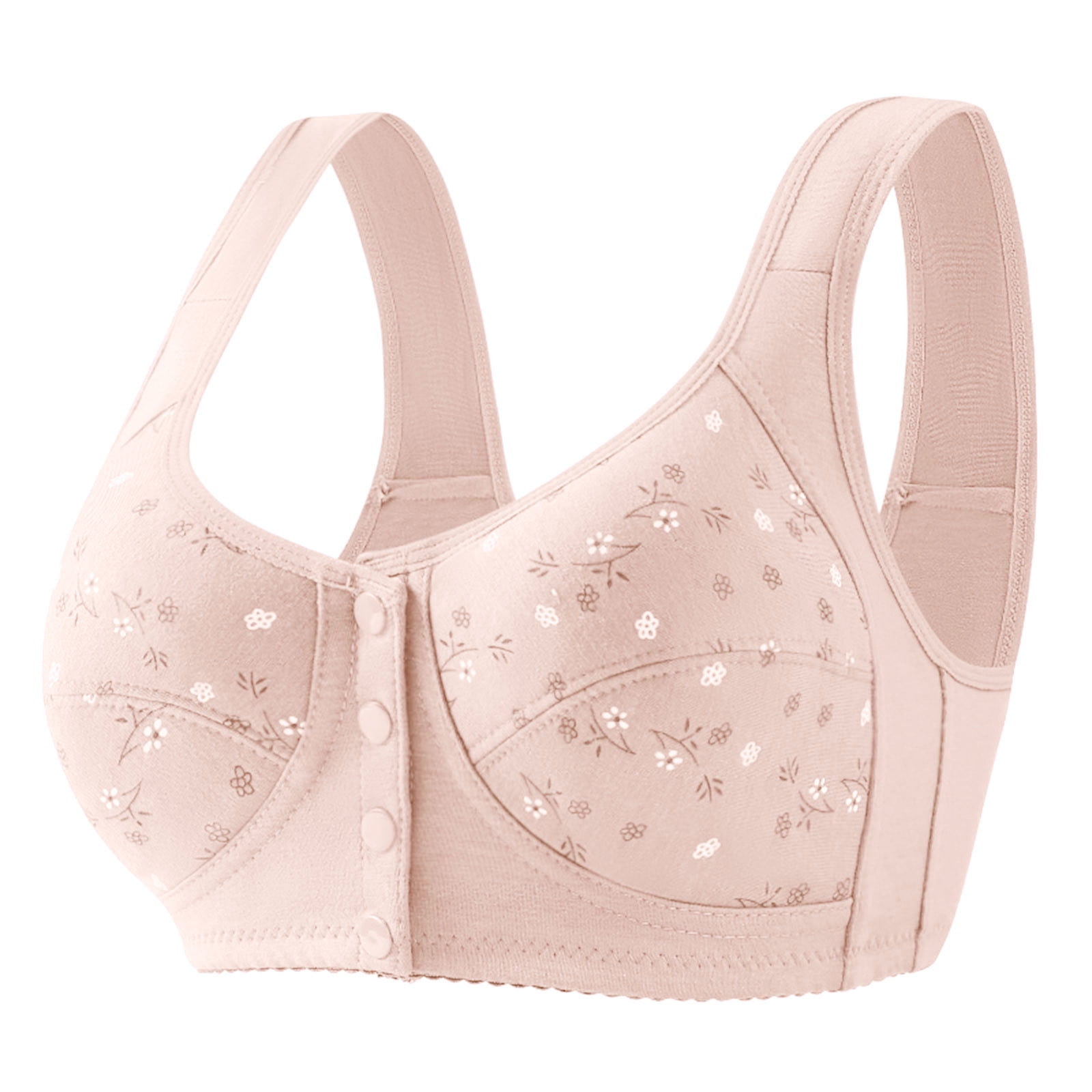 Sopiago Bra Quirurgico Front Closure Lace Bras for Women Posture Smooth Back Wirfree Bra, Front