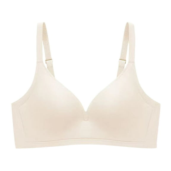 Sopiago Bra Women Converge Small Chest With Large Display No Steel Ring Sagging Bra Back Without Beige,XL
