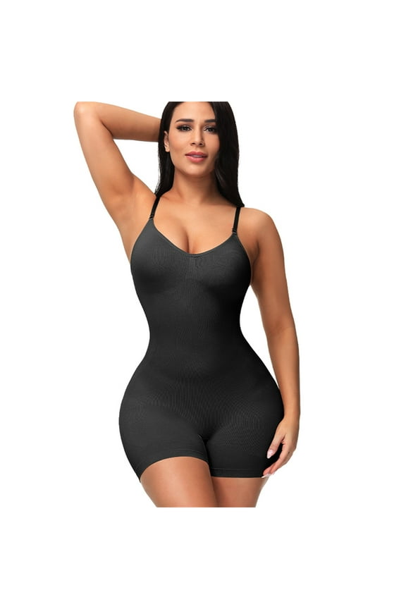 Corset Shapewear Shapewear for Women Postpartum Tummy Control Body Shaper Lifter Bodysuit Black,L