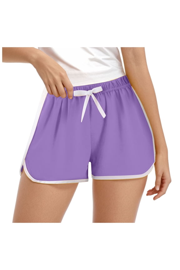Girls' Athletic Shorts Running Gym Cotton Shorts Kids Toddler Workout and Fashion Dolphin Shorts Summer Beach Active Shorts Toddler Girl Purple,3-4 Years