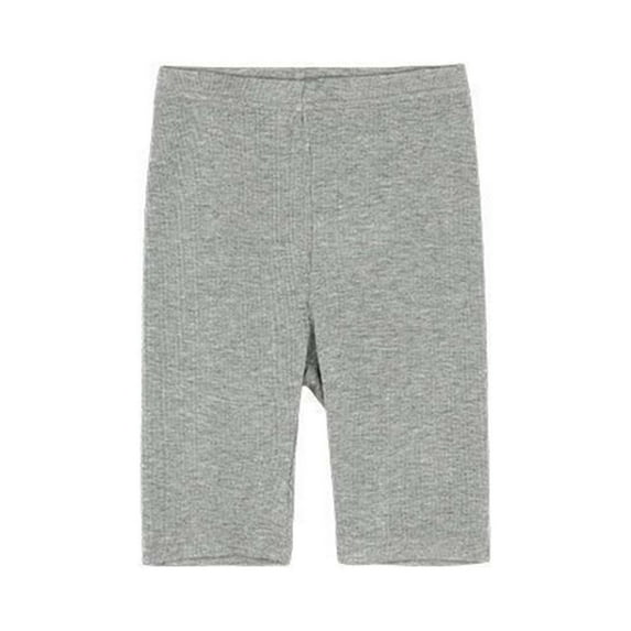 Sopiago Girls Cotton Biker Cartwheel Shorts Kids Toddler Safety Under Dress Dance Shorts (Light Gray,2-3 Years)