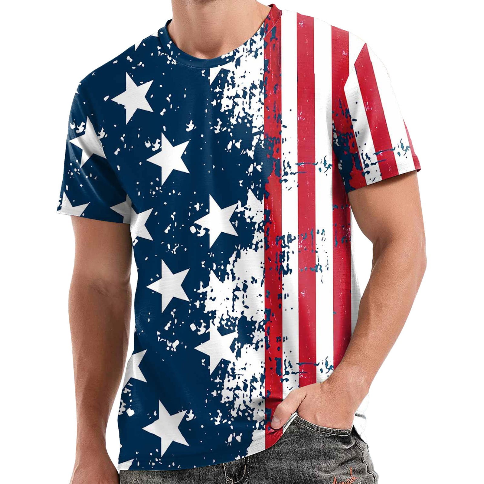 Sopiago Independence Day Shirts for Men Men's 4th of July Shirts ...