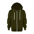 thumbnail image 1 of Sopiago Girls Oversized Full Zip Hoodie Boys Casual Long Sleeve Sweatshirts Cute Jackets with Pockets Green,3-4 Years, 1 of 4