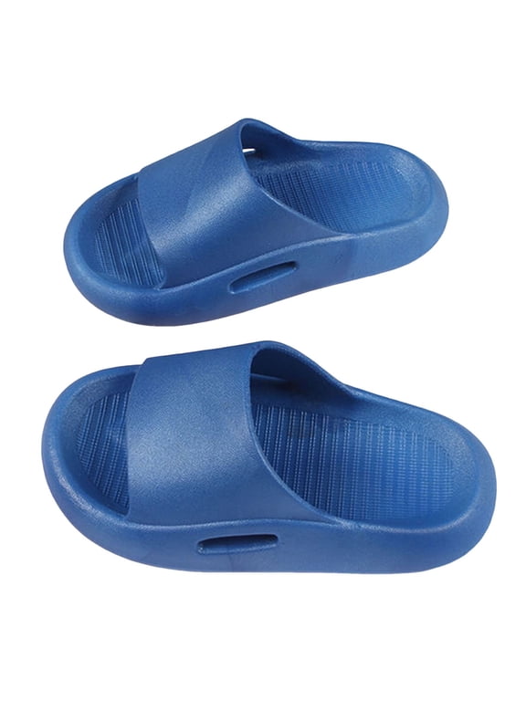 Kids Cloud Slides Boys Girls Shower Slippers Slip on Slide Sandals Non-slip Summer Beach Pool Shoes for (Toddler/Little Kid/ Big Kid),4.5