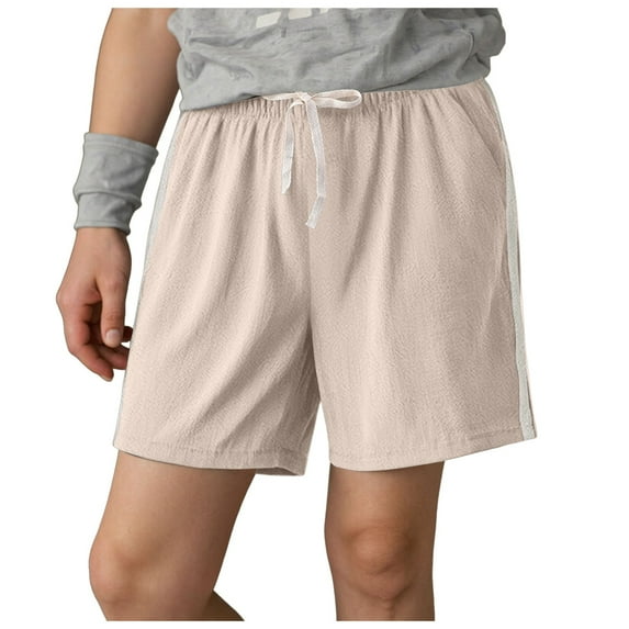 Sopiago Kids Shorts Boys Soft Cotton Short Casual Fashion Summer Athletic Shorts for Toddler Boys Beige,5-6 Years
