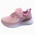 thumbnail image 1 of Sopiago Kids Sneakers Boys Fashion Sneakers Breathable Lightweight Lace-up Running Walking Girl Running Shoes Pink,12.5, 1 of 5