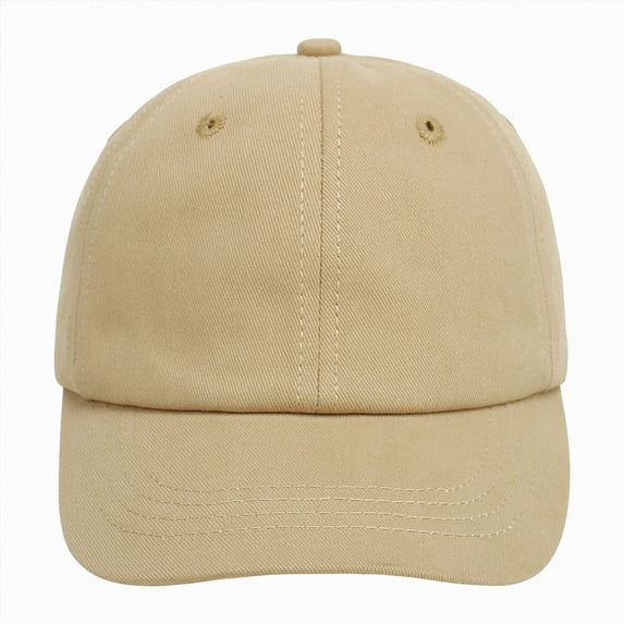 Sopiago Kids Washed Low Profile Cotton and Denim UPF 50+ Plain Baseball Cap Hat Brown,1 Years