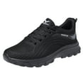 thumbnail image 1 of Sopiago Ladies Sneakers Sneakers for Women, Plus Size Casual Mesh Breathable Lacing Walk Running Sports Shoes Slip On Black,43, 1 of 6