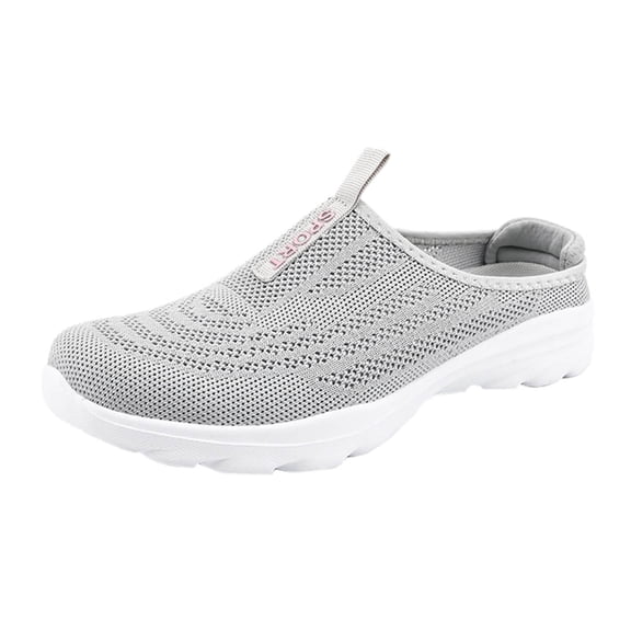 Sopiago Ladies Sneakers Women Lady Sock Shoes Casual Sneakers Slip On Shoes Trainers Sport Sneakers Grey,42