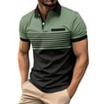 thumbnail image 1 of Sopiago Mens Golf Shirts Short Sleeve Knit Polo Shirts Collared Slim Fit T Shirts Green,L, 1 of 4