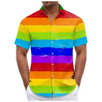 Sopiago Mens Polo Shirts Vintage Striped Knitting Men Button Down Shirt Short Sleeve Golf Shirts White,3XL