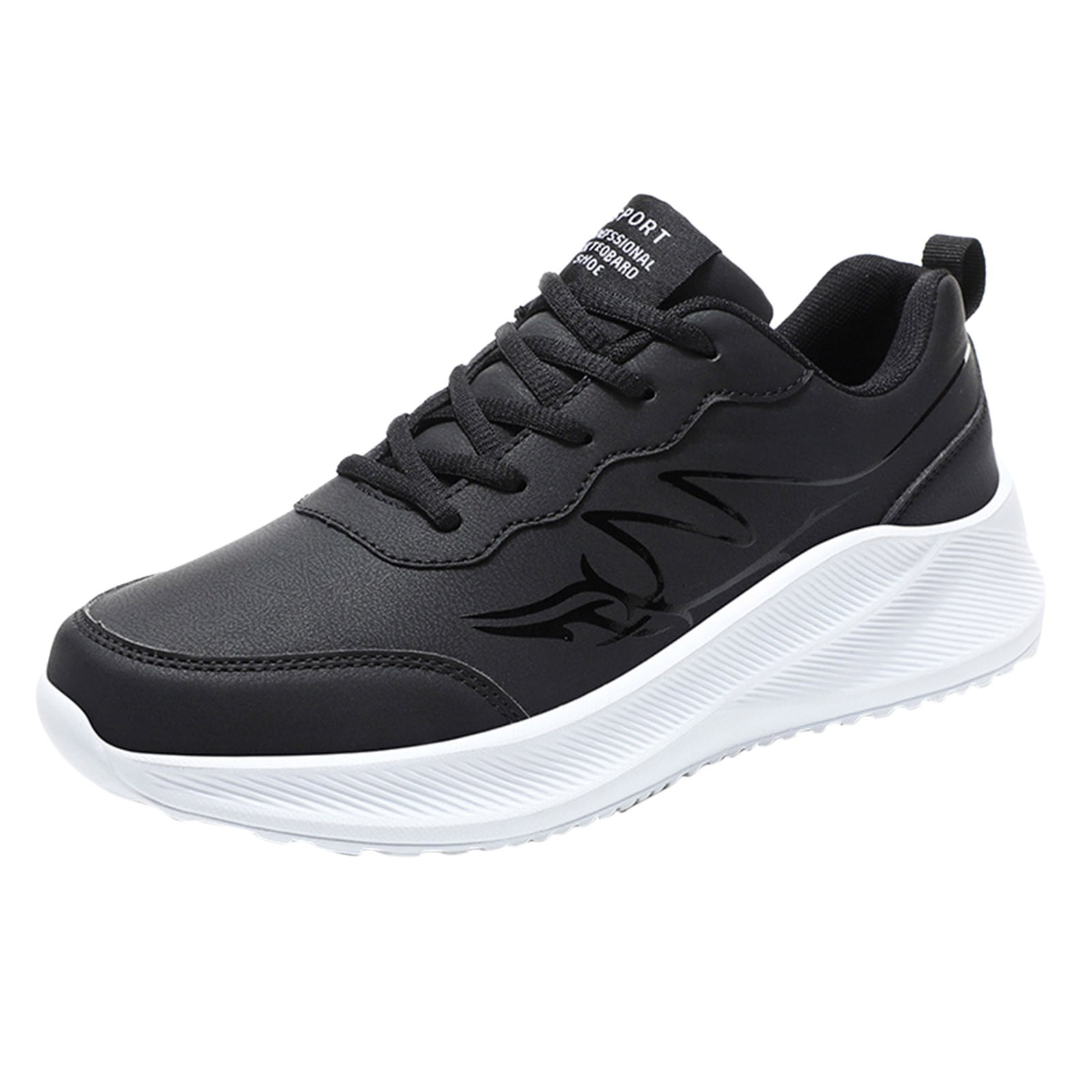 Sopiago Mens Wide Width Sneakers Men Waterproof Slip On Sneakers Comfortable Slip Resistant Walking Shoes Slip in Sneaker Men White,43
