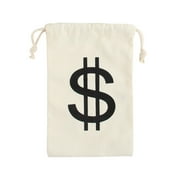 Sopiago Money Bags Money Bag Money Bag Props Money Bags Decor For Party 9.8 x 6.6 in. 1Pc, Money Bag Dollar Sign Carrying Sack for Bank Robber Pirate Cowboy Theme Party