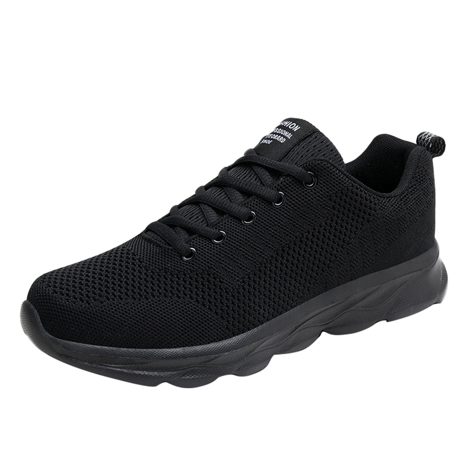 comfortable black non slip work shoes