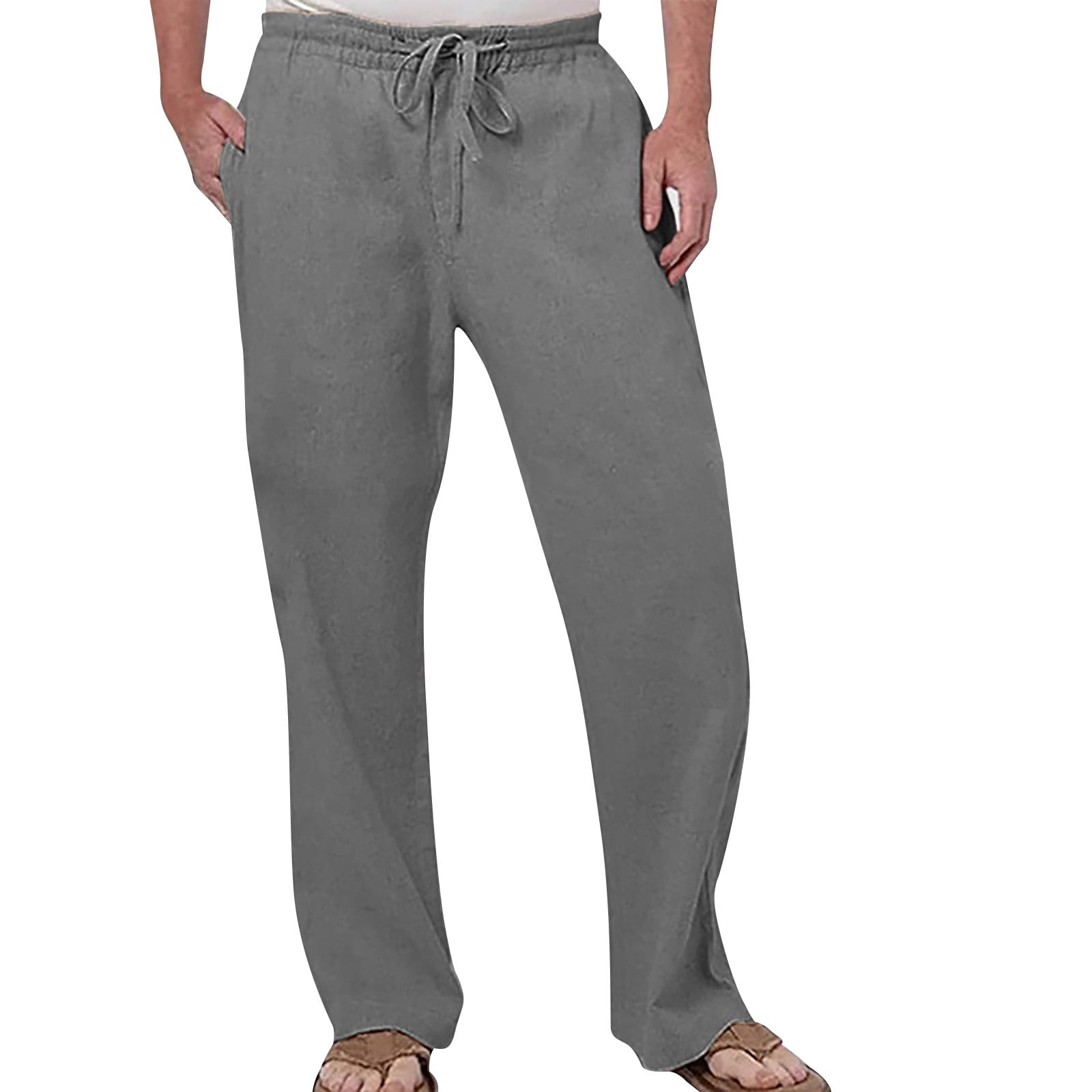 Sopiago Pants for Men Sweatpants Mens Cotton Yoga Running Lightweight ...