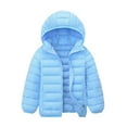 thumbnail image 1 of Sopiago Puffer Jacket Boys ,Kids Lightweight Padded Hooded Puffer Autumn and Winter Coat Light Blue,6-7 Years, 1 of 2
