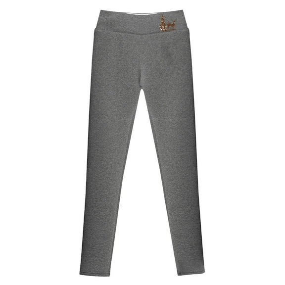 Sopiago Sherpa Lined Leggings for Women Tummy Control Stretch Soft Yoga Pants High Waisted Casual Pants Winter Thick Warm Tights Grey,S