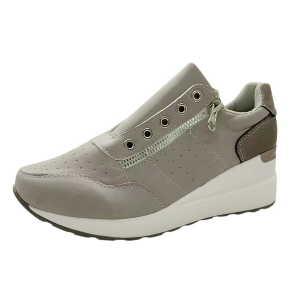 Sopiago Shoes Women Women's Running Shoes Lightweight Stylish Athletic Sneakers for Walking Gym and Jogging Breathable Fashionable Footwear Grey,39