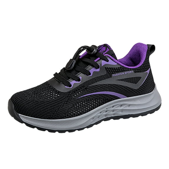 Sopiago Slip On Sneakers Women Women's Air Athletic Running Shoes Fashion Sport Gym Jogging Tennis Fitness Sneaker Black,39
