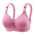 thumbnail image 1 of Sopiago Smoothing Wireless Bras for Women Comfort Seamless Bra Full Coverage Push Up Wireless Bra for Women Pink,38, 1 of 2