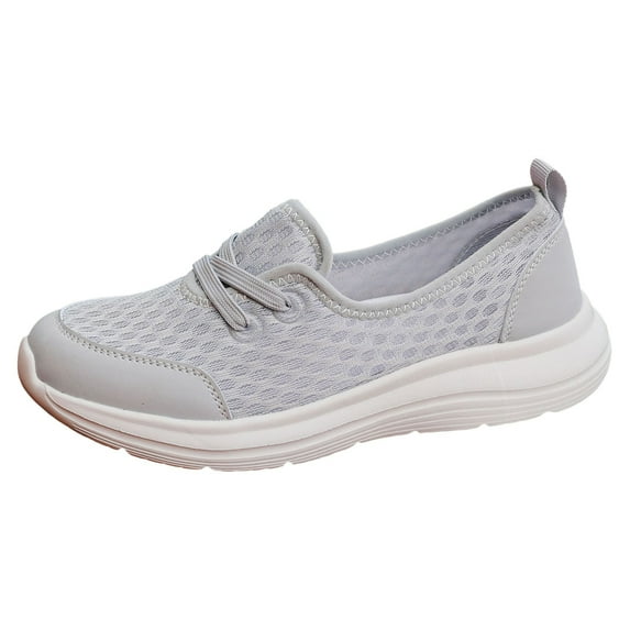 Sopiago Sneakers For Girls Women's Sport Virtue Slip-on Sneaker, Wide Width Available Grey,41