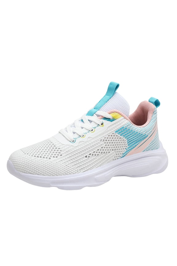 Sneakers for Girls Women's Play Fashion Sneaker Washed and Leopard Canvas Slip on Shoes White,37