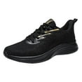 thumbnail image 1 of Sopiago Steel Toe Shoes for Men Mens Park Lifestyle Lace Up Sneakers Shoes Casual Black,39, 1 of 9