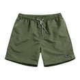 thumbnail image 1 of Sopiago Swim Trunks for Men Quick Dry Solid Swim Shorts with Mesh Liner Summer Beach Shorts Board Shorts Men Army Green,4XL, 1 of 3