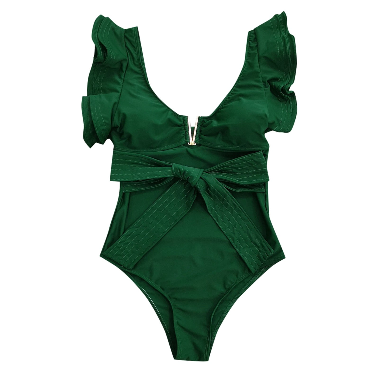 Women's Tummy Control One Piece Swimsuit – Tie Knot Swim Dress 2025