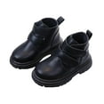 thumbnail image 1 of Sopiago Toddler Boots Boys Kids Unisex Lace Up Outdoor Autumn Winter Shoes Hiking Water Resistant Boots for Girls Black (Toddler/Little Kid),7.5, 1 of 5