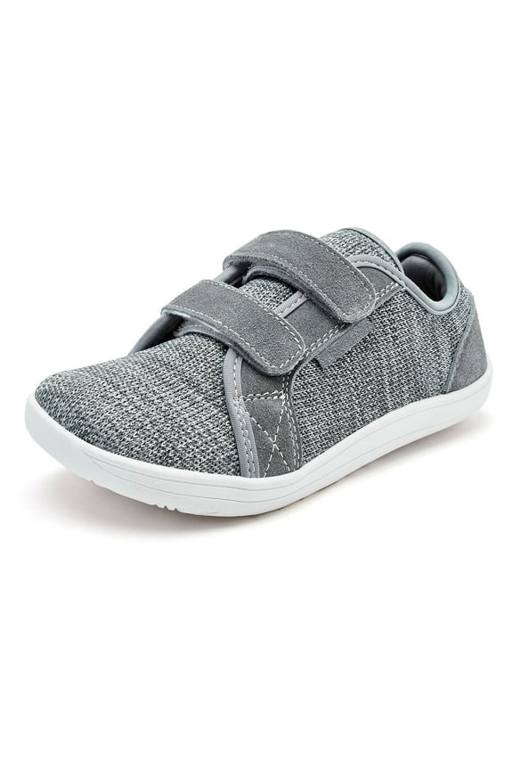 Toddler Boy Athletic Shoes Leather Children's Big Head Walking Shoes Loose Lightweight Sneakers for Girls Gray (Toddler/Little Kid/Big Kid),13