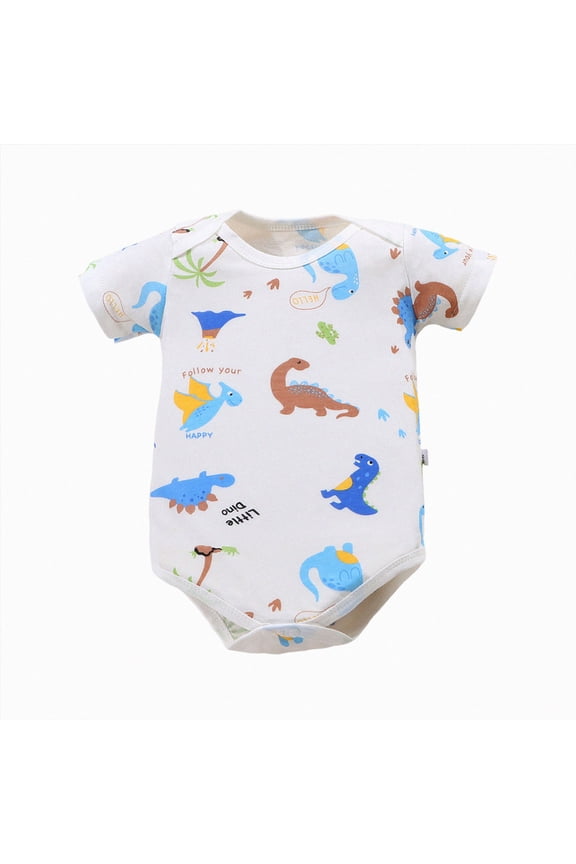 Unisex Baby Boy Girl Striped Romper Waffle Short Sleeve Bubble Oversized Romper Bodysuit Summer Onesie Clothes Light Blue,3-6 Months