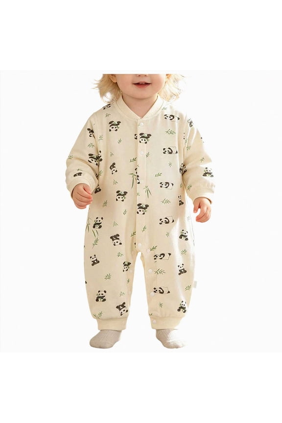Unisex Infant Baby Pajamas Cute Cotton Long Sleeve Sleepwear Onesie 3M 6M 9M 18M 2T 3T Fall Winter Romper(Black,6-9 Months)