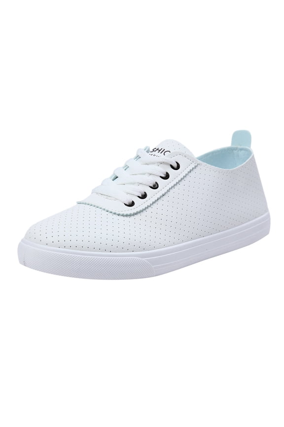 Walking Shoes Women Women's Scrunchback Sneakers, Wide Width Available White,39