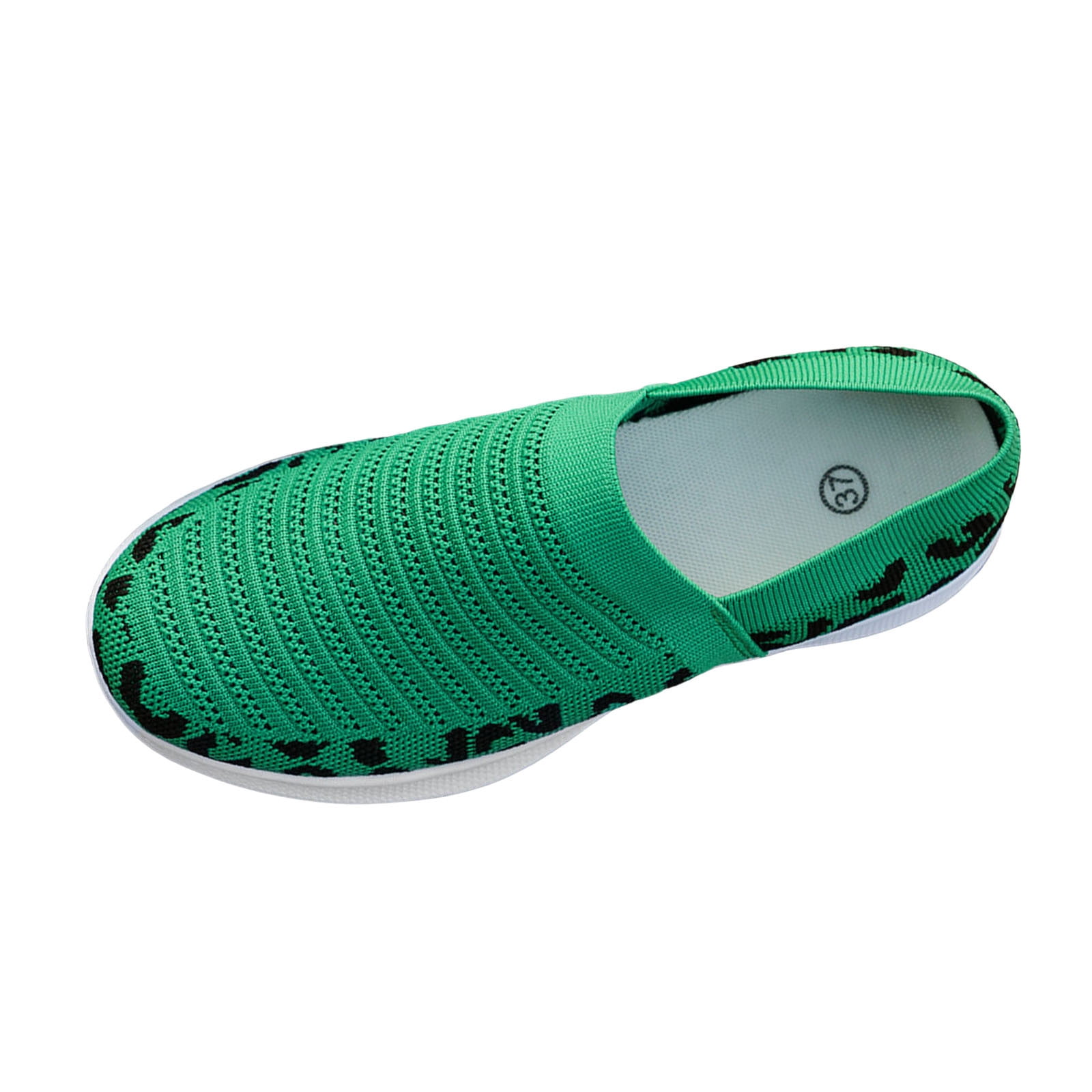 Sopiago Walking Sneakers for Women Sneakers for Women Walking Shoes Slip On Lightweight Fashion Breathable Tennis Shoes Work Running Shoes Green,39