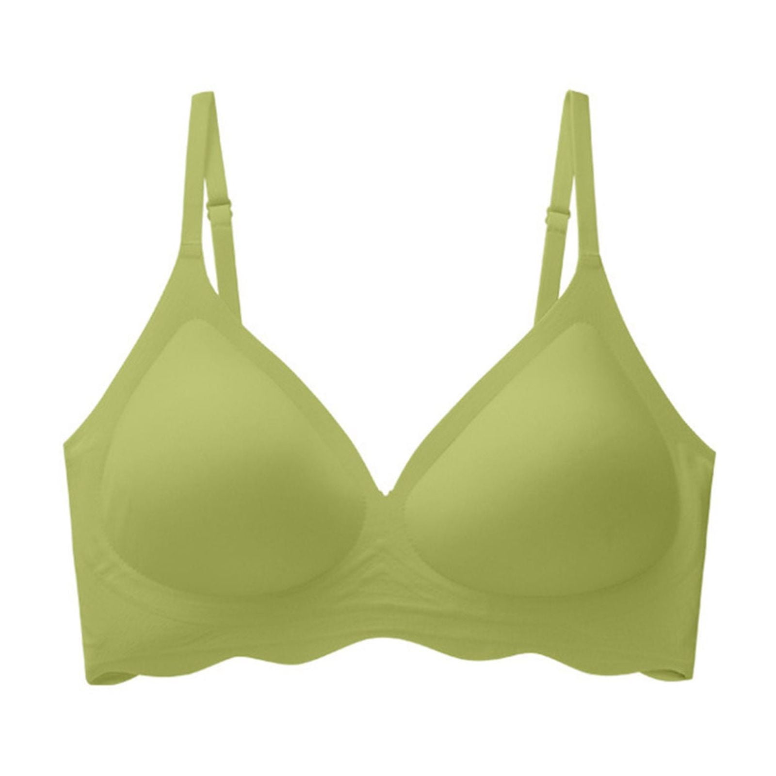 Sopiago Wireless Bra Push Up Bra Lace Lift Up Bra, Zero Gaps, Silky