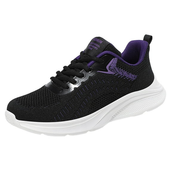 Sopiago Womans Sneakers Womens Lightweight Walking Shoes - Comfortable Slip-on Sneakers for Running, Tennis, Gym, Casual Workout Purple,37