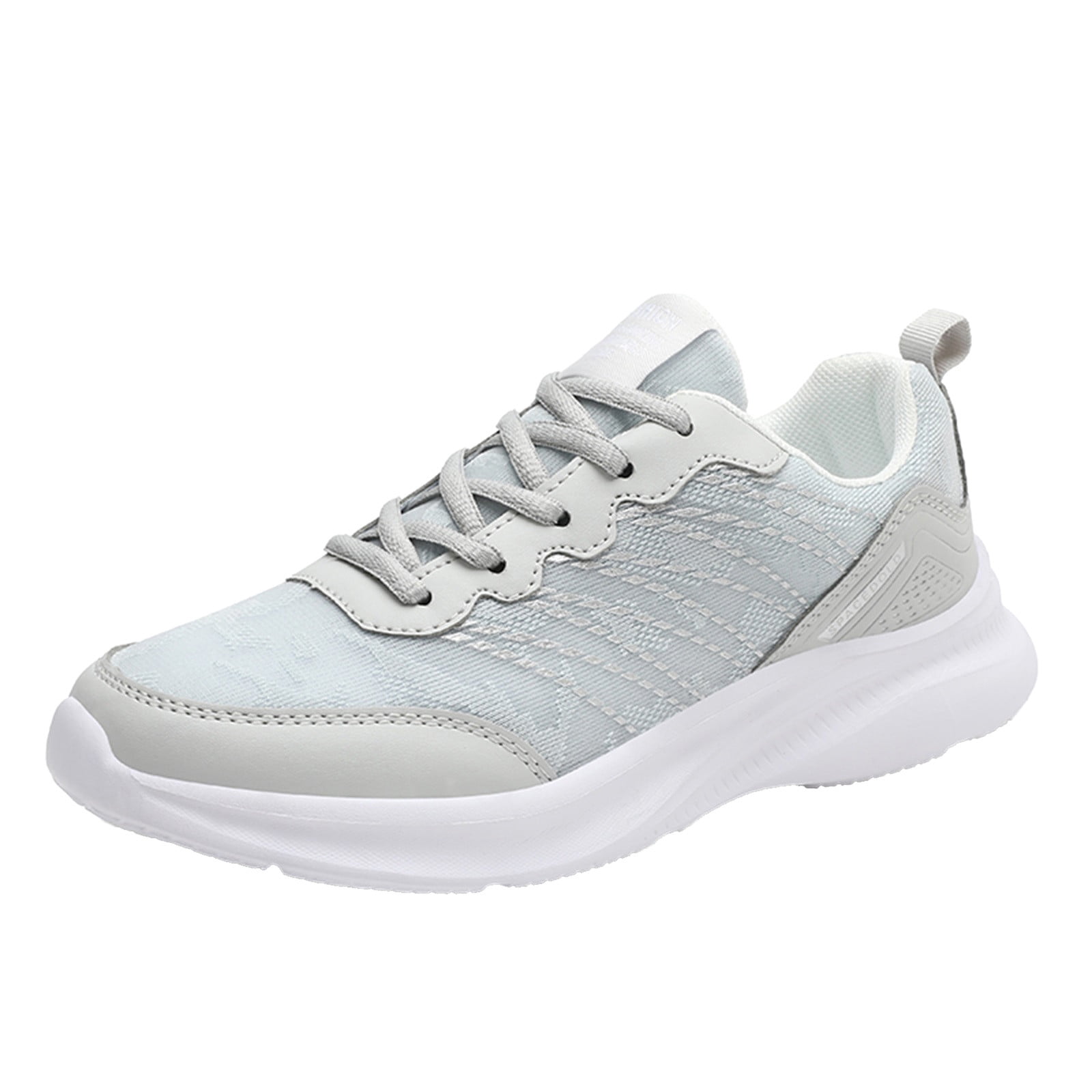 Sopiago Women'S Running Shoes Wide Shoes for Women Wide Walking Shoes Width Running Shoes Wide Tennis Gym Workout Sneakers for Women Grey,39