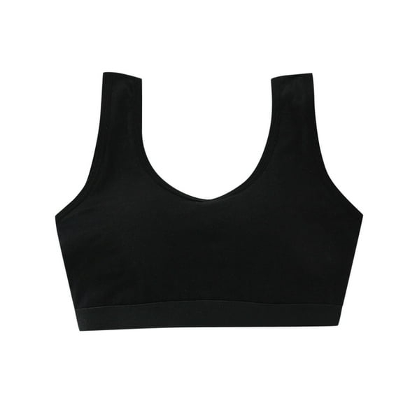 Sopiago Women's Built Up Tank Style Sports Bra Black,XL