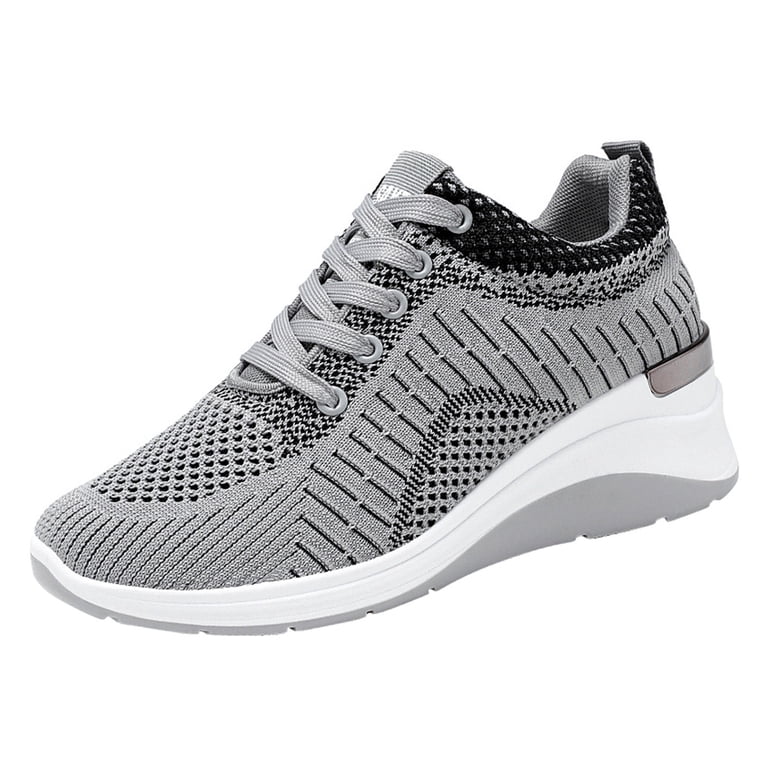 Men\'s Lightweight Gray Athletic Lace-Up Running Shoes s-l400.jpg main image 2